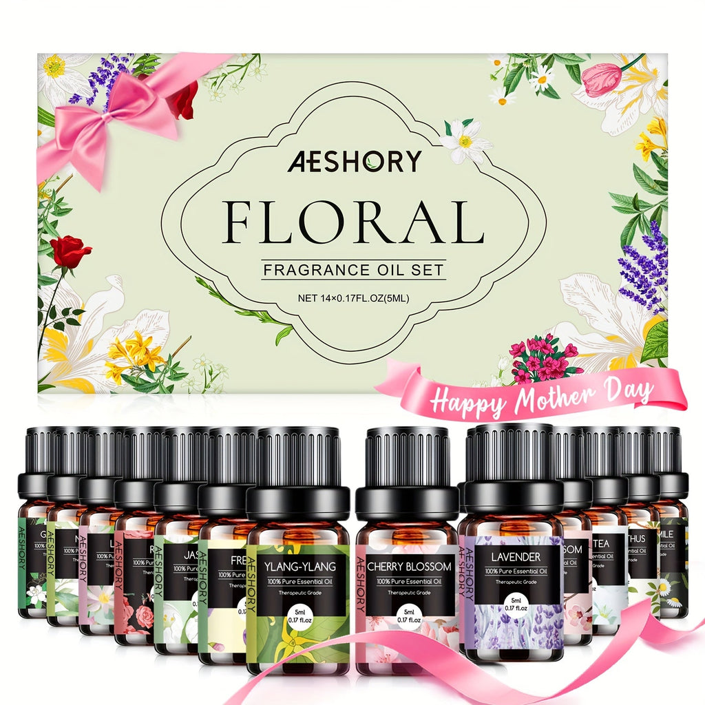 Essential Oil Gift Set 14pcs ¨C Bakery, Fruity & Floral Fragrance Oils for Diffuser & Candle Making | Valentine's Day, Birthday & Holiday Gift