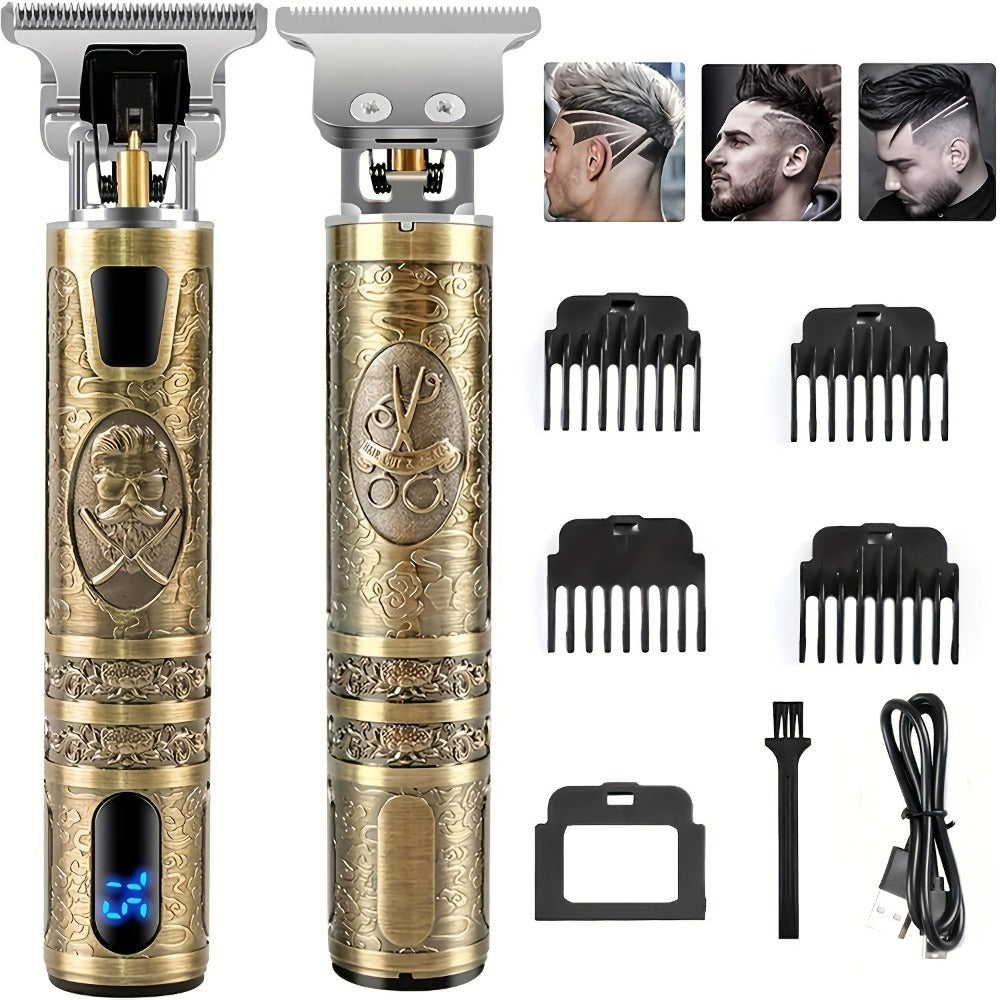 Vintage Bronze LCD Lighter - Novelty Antique Style Windproof Lighter with Dragon Skull Buddha Mustache Design - Unique Collectible Gift Lighter for Men, Cool Gadget Lighter for Smokers