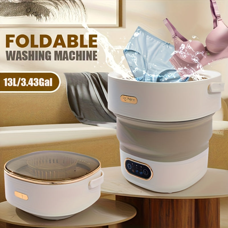 Portable Washing Machine Foldable Mini Washer Large Capacity for Underwear Socks Baby Clothes Apartment Dorm Travel Camping