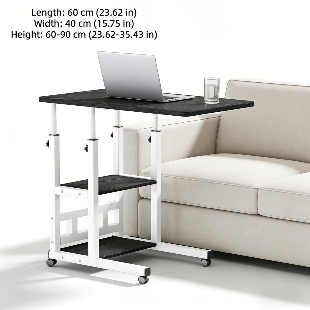 Bedside Table with Wheels Adjustable Height ¨C Multi-Style Nursing Care Table for Elderly & Patients | Single & 3-Tier Rolling Overbed Dining Table, Home Medical Convalescent Furniture, 13 Styles