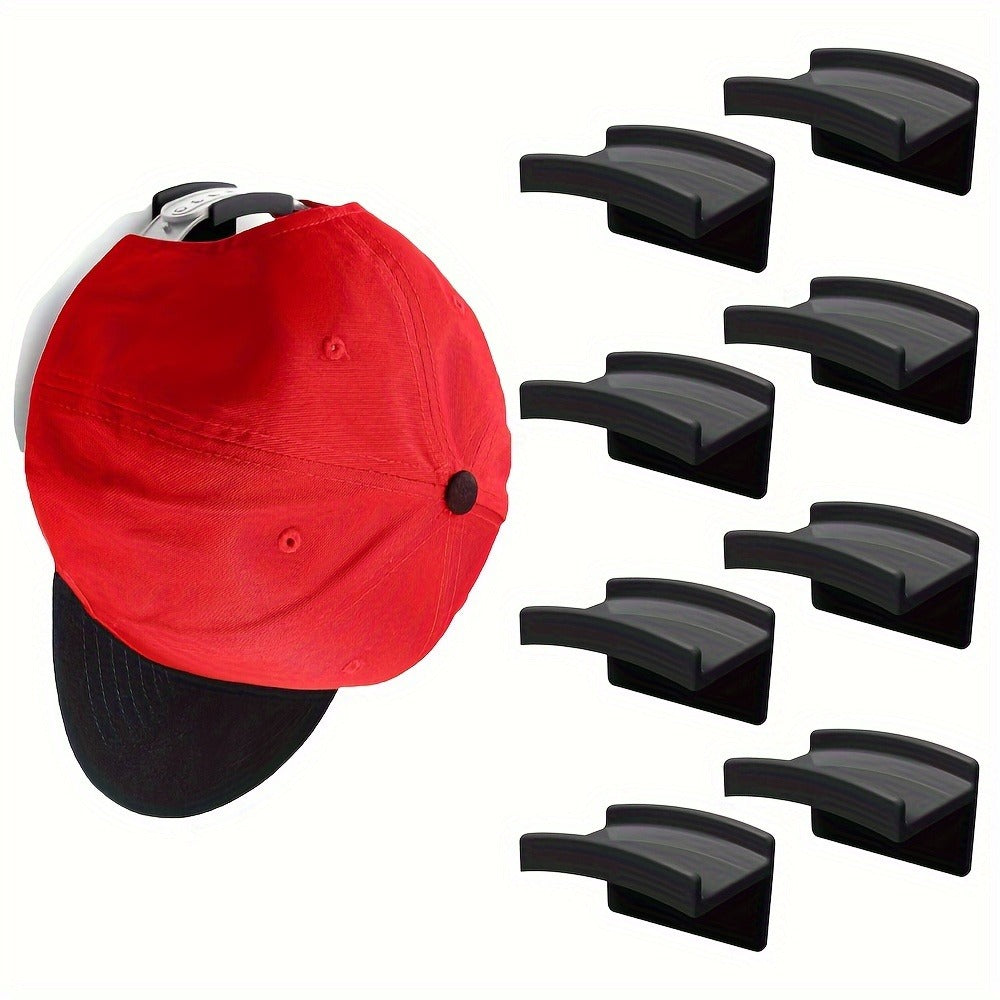 Hat Hooks Wall Mounted 20-Pack, Strong Adhesive Baseball Cap Hooks ¡ª No Drilling Multi-Purpose Hat Rack Organizer for Caps, Bags, Keys & More | Black & White