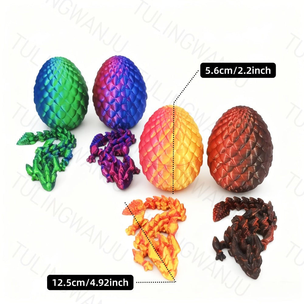 Dragon Egg Decorative Sculpture Set 40-Piece ¨C 20 Mini Dragons & 20 Dragon Eggs Figurines, 4.92¡± Dragons & 2.2¡± Eggs, Fantasy Home Decor for Office, Living Room, Holiday Party & Collectors Gift