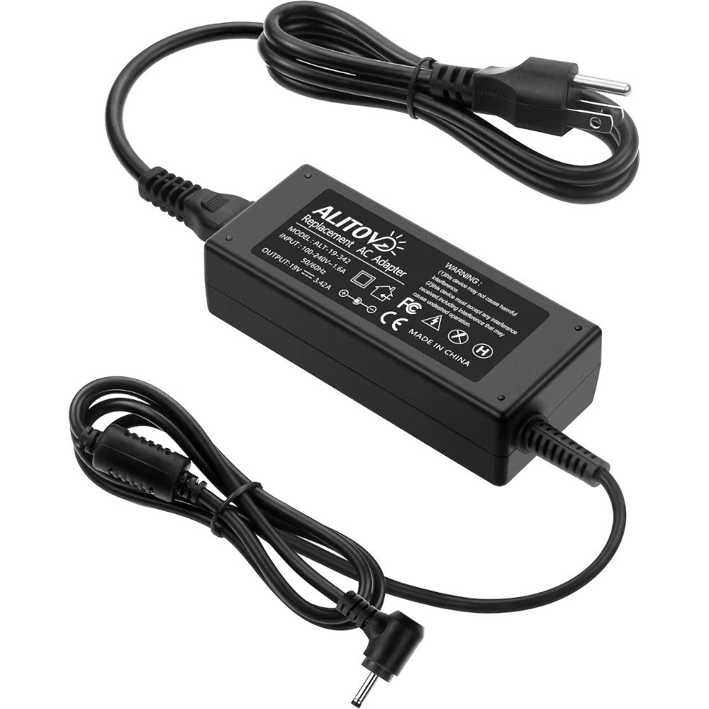 19V 3.42A 65W Universal Laptop Power Adapter - Compatible with HP, LG Monitor, Samsung TV, Acer, Chromebook, ASUS, JBL Speaker, AC 100-240V Input, 9 DC Tips Included, Short Circuit Protection