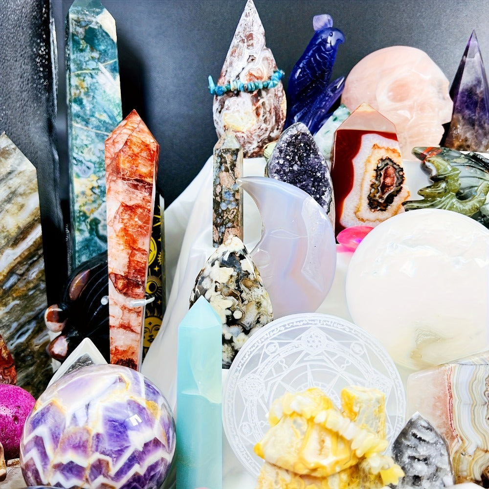 Bohemian Luxury Crystal Collector Box Gift Set - Romantic Home Decor & Holiday Gift for Parents, Friends | Christmas, Valentine's Day, Mother's Day