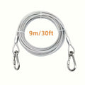 Retractable Clothesline Stainless Steel - Portable Indoor Outdoor Laundry Line for Apartment, Dorm & Camping, Anti-Rust Durable Clothes Drying Rope, Space Saving Laundry Solution | 9M & 15M Options