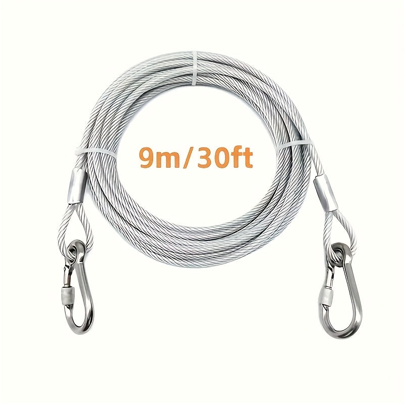Retractable Clothesline Stainless Steel - Portable Indoor Outdoor Laundry Line for Apartment, Dorm & Camping, Anti-Rust Durable Clothes Drying Rope, Space Saving Laundry Solution | 9M & 15M Options