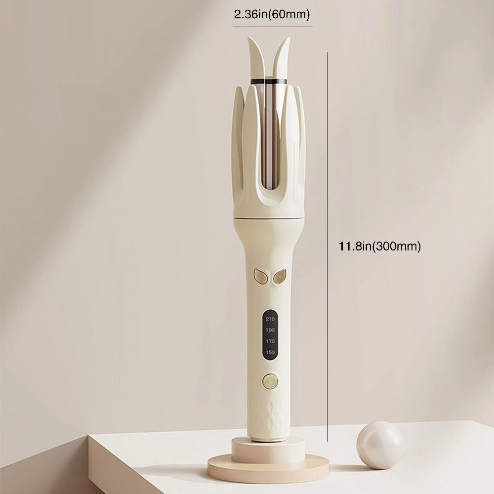 Automatic Hair Curler 28mm Barrel Negative Ion Technology 4 Temperature Settings Fast Heating Portable Travel Hair Curling Wand for Easy Curls Women Gift