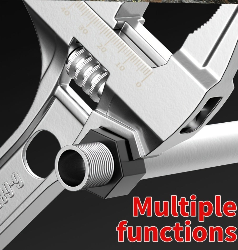 Bathroom Wrench Tool Multifunctional, Adjustable Double-Ended Open-End Wrench for Sink, Faucet, Water Pipe & Heating Repair, Space-Saving Plumbing Hand Tool for Home Bathroom Kitchen
