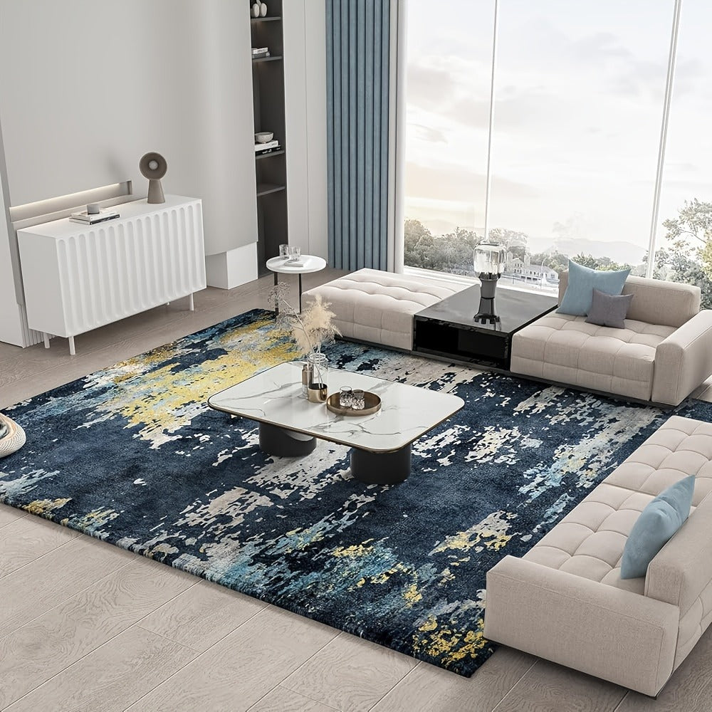Area Rug Boho Vintage Washable Non-Slip Rug for Living Room Bedroom Traditional Woven Carpet Home Decor
