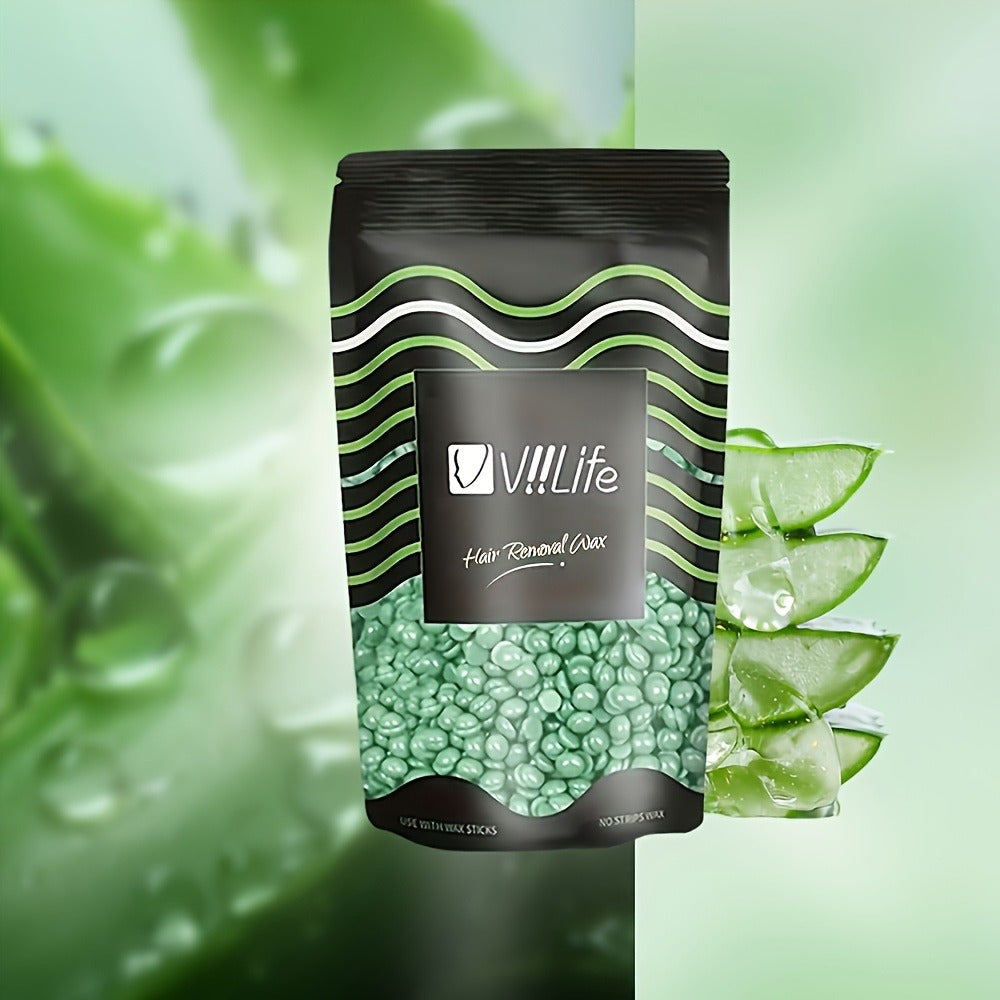 Hard Wax Beads for Hair Removal - 4 Colors Wax Beans with 20 Wood Sticks, Brazilian Bikini Wax Kit for Women & Men, Sensitive Skin, Full Body Legs Face Underarms, At-Home Waxing