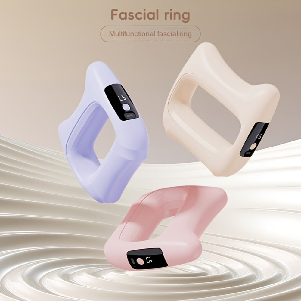 Massage Ring 5-Speed Fascia Massager for Neck Waist Back Full Body Fat Burning Relaxation Fitness