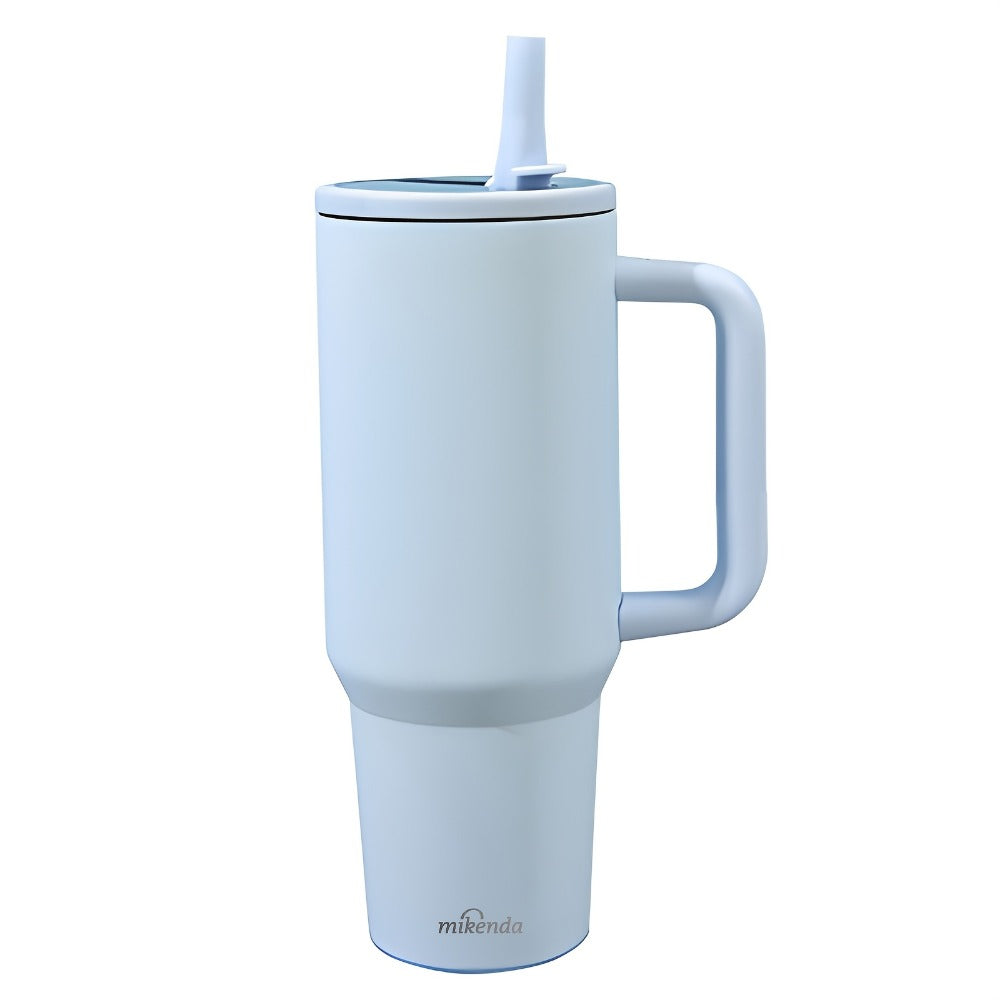 Stainless Steel Insulated Tumbler 40oz with Lid and Foldable Straw - Double Wall Vacuum Keeps Hot 12H Cold 24H, Travel Coffee Cup for Home Office Car and Outdoor, Available in 6 Colors, Great Gift for Men and Women