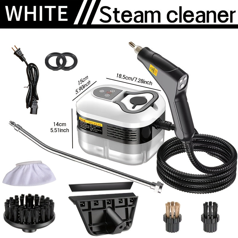 Carpet Steam Cleaner Handheld with LCD Display 1200ml Tank Gear Switch High Temperature for Kitchen Sofa Floor Tile Grout Home