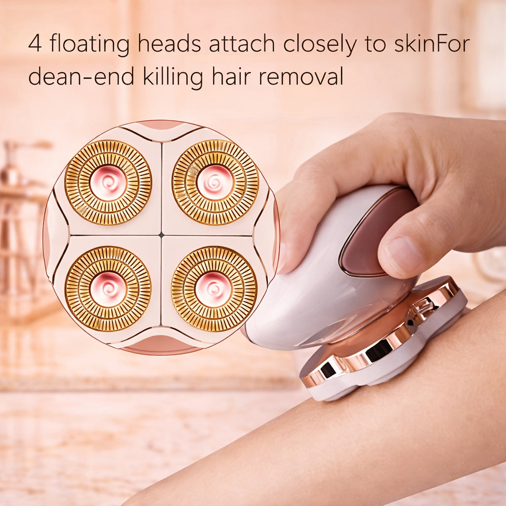 Electric Hair Remover for Women Portable Body Shaver USB Rechargeable Painless Hair Removal for Face Arms Legs Underarms Bikini Area Compact Travel Home Use Pink