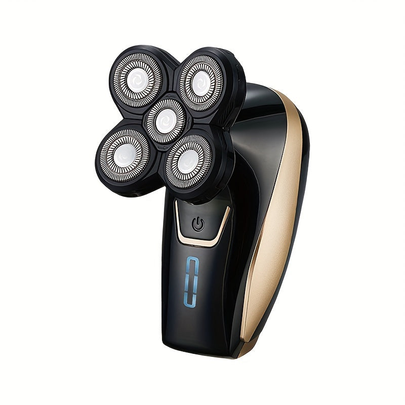 Bald Head Shaver for Men - Rechargeable Electric Razor for Bald Head & Beard Grooming, Multi-Functional Sensitive Skin Shaving Tool, Portable Professional Electric Shaver for Home & Travel Use