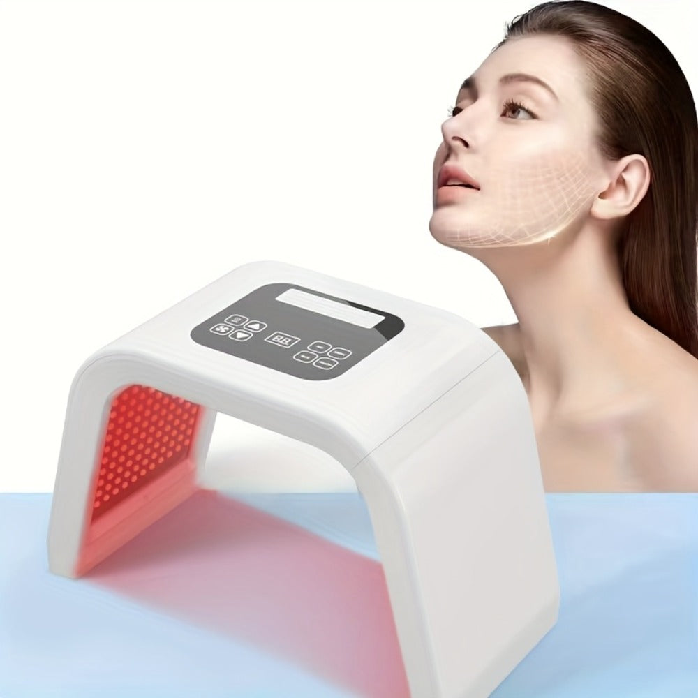 7 Color LED Skin Care Device Photon Therapy Spectrometer Anti-Aging Wrinkle Acne Treatment Face Rejuvenation Home SPA Beauty Tool Gift for Women Mom Girlfriend