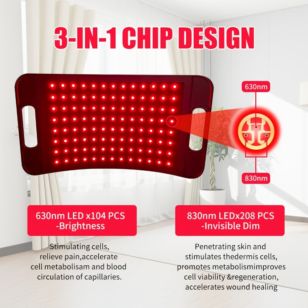 Red Light Therapy for Face & Body ¨C 660nm Red Light & 850nm Infrared LED Lamp with Stand, Skin Rejuvenation, Anti-Aging & Pain Relief Device, Self-Care Gift for Women & Men, Birthday & Holiday Gift