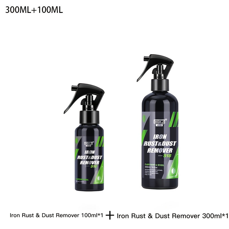 Rust Remover Spray Multi-Surface - Powerful Rust Dissolver for Car, Metal, Tile, Kitchen & Bathroom - Ammonia Formula Rust Prevention & Cleaning Tool