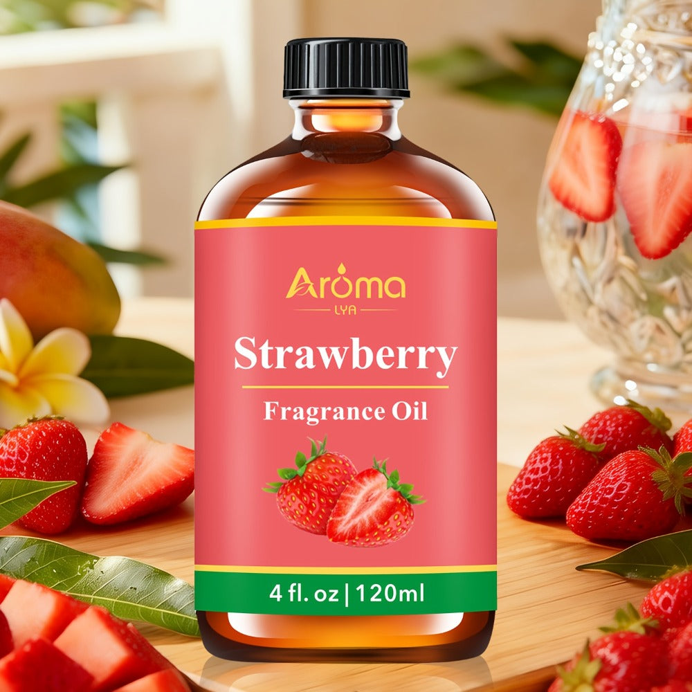 Fruit Fragrance Oil 4oz ¨C Sweet Scented Oils for Diffuser, Candle Making, Soap, Massage & Hair Care | Strawberry, Blueberry, Peach, Watermelon, Cherry & More
