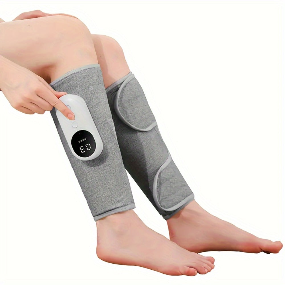 Air Compression Leg Massager ¨C Cordless Calf & Foot Massager with 3 Intensity Levels for Legs, Thighs, Knees & Feet | Circulation Booster, Holiday Gift for Women & Men