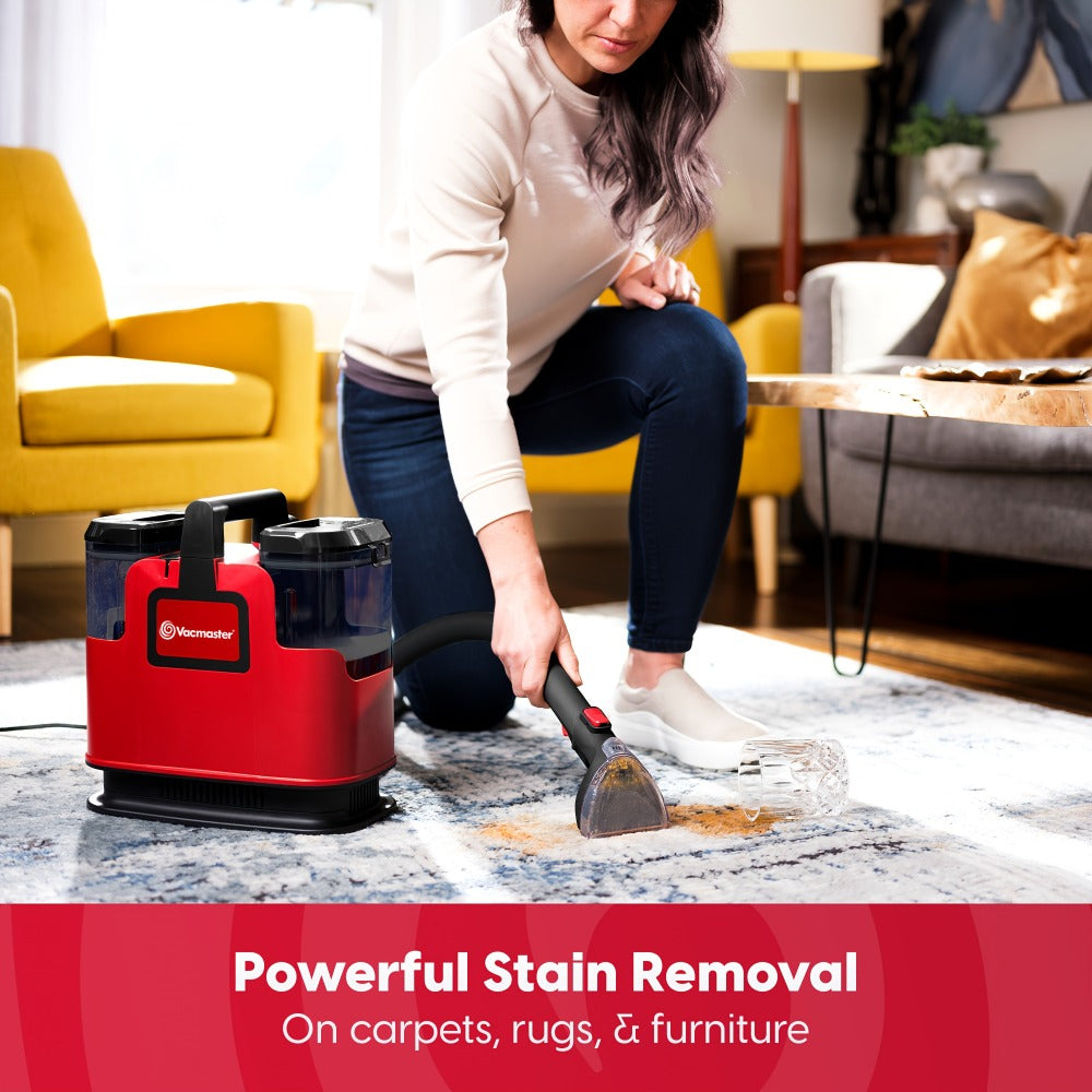 Portable Carpet Spot Cleaner Machine 17KPa Upholstery Stain Remover with Versatile Tools for Pet Stains Area Rugs Couches Car Seats Fabric