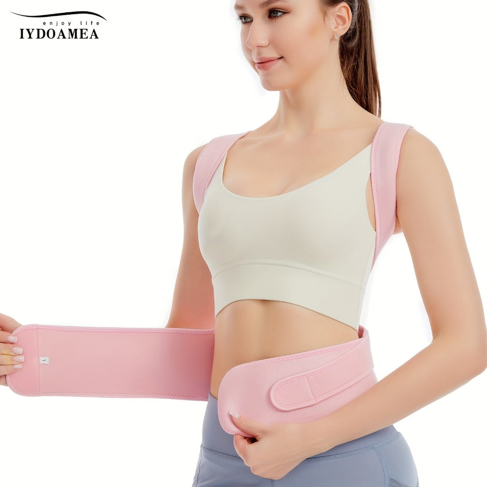 Posture Corrector Back Brace for Men & Women, Adjustable Upper & Lower Back Support Belt, Breathable Lightweight Back Straightener for Improving Posture, Office Home Gym Daily Wear S to 3XL