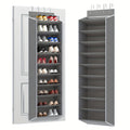 10-Tier Over-the-Door Shoe Rack Organizer with 4 Metal Hooks - Holds 20 Pairs, Large Capacity Hanging Shoe Storage