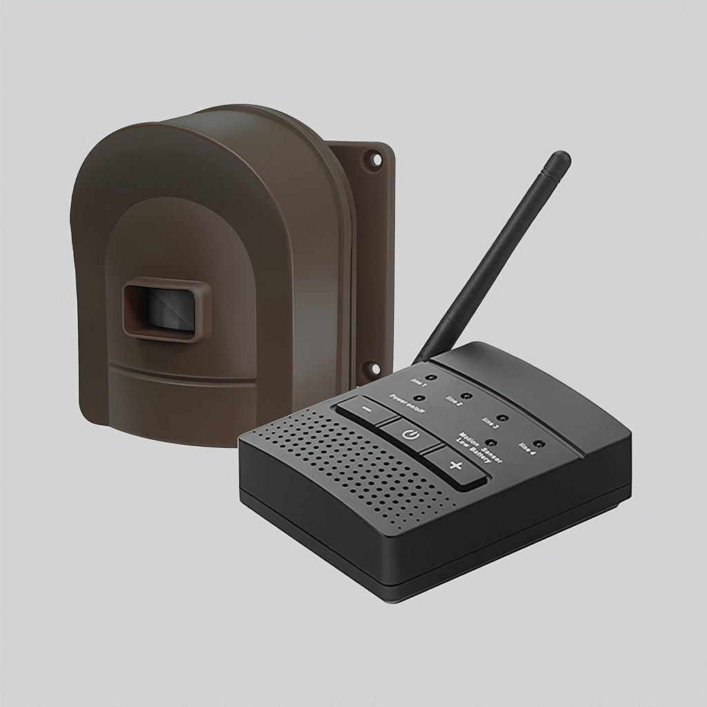 Driveway Alarm Wireless Sensor System 1/2 Mile Range ¨C Motion Sensor Detector for Home, Mailbox & Perimeter Security, Battery Operated, 38 Ringtones