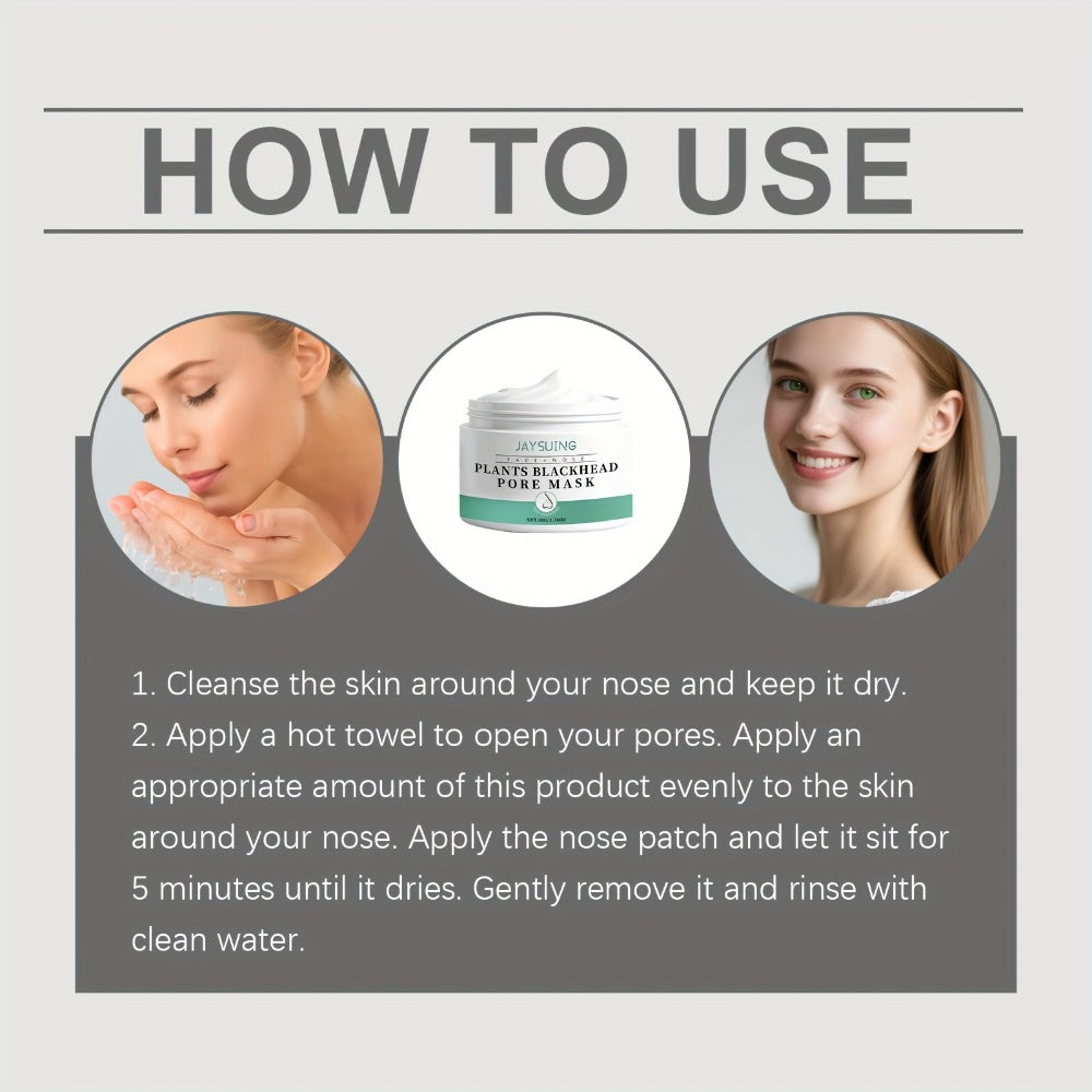 Blackhead Peel-Off Nose Mask 50g with Hyaluronic Acid, Salicylic Acid & Aloe Essence ¨C Deep Pore Cleansing Strips for Smooth Skin, Daily Use