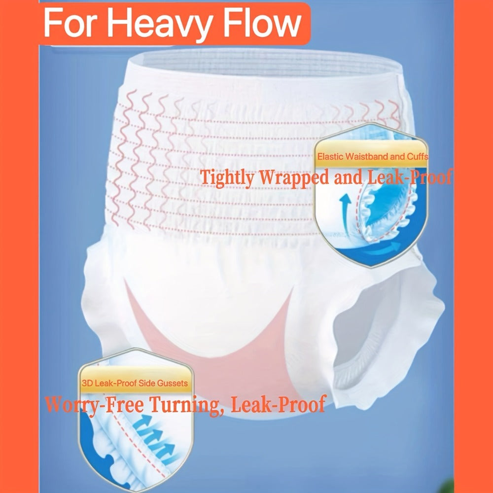 Disposable Incontinence Underwear for Seniors ¨C High Absorbency Leak-Proof Pull-On Briefs, Ultra-Thin Breathable Soft Cotton for Men & Women, Home Care & Overnight Use