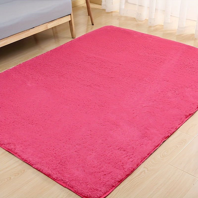 Fluffy Shag Area Rug Soft Plush Carpet Non-Slip for Living Room Bedroom Bedside 100% Polyester Tufted Indoor Floor Rug Home Decor Multiple Colors and Sizes