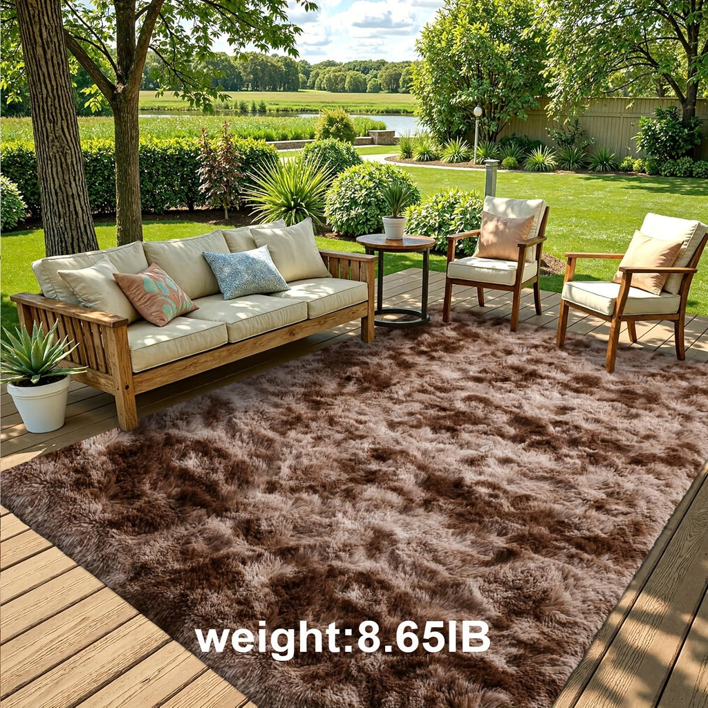 Non-Slip Area Rug Fluffy Soft Carpet - Modern Home Decor Floor Mat for Living Room, Bedroom, Kitchen & Bathroom | Easy Clean Cute Plush Rug in Multiple Colors & Sizes | Indoor Anti-Slip Floor Decoration