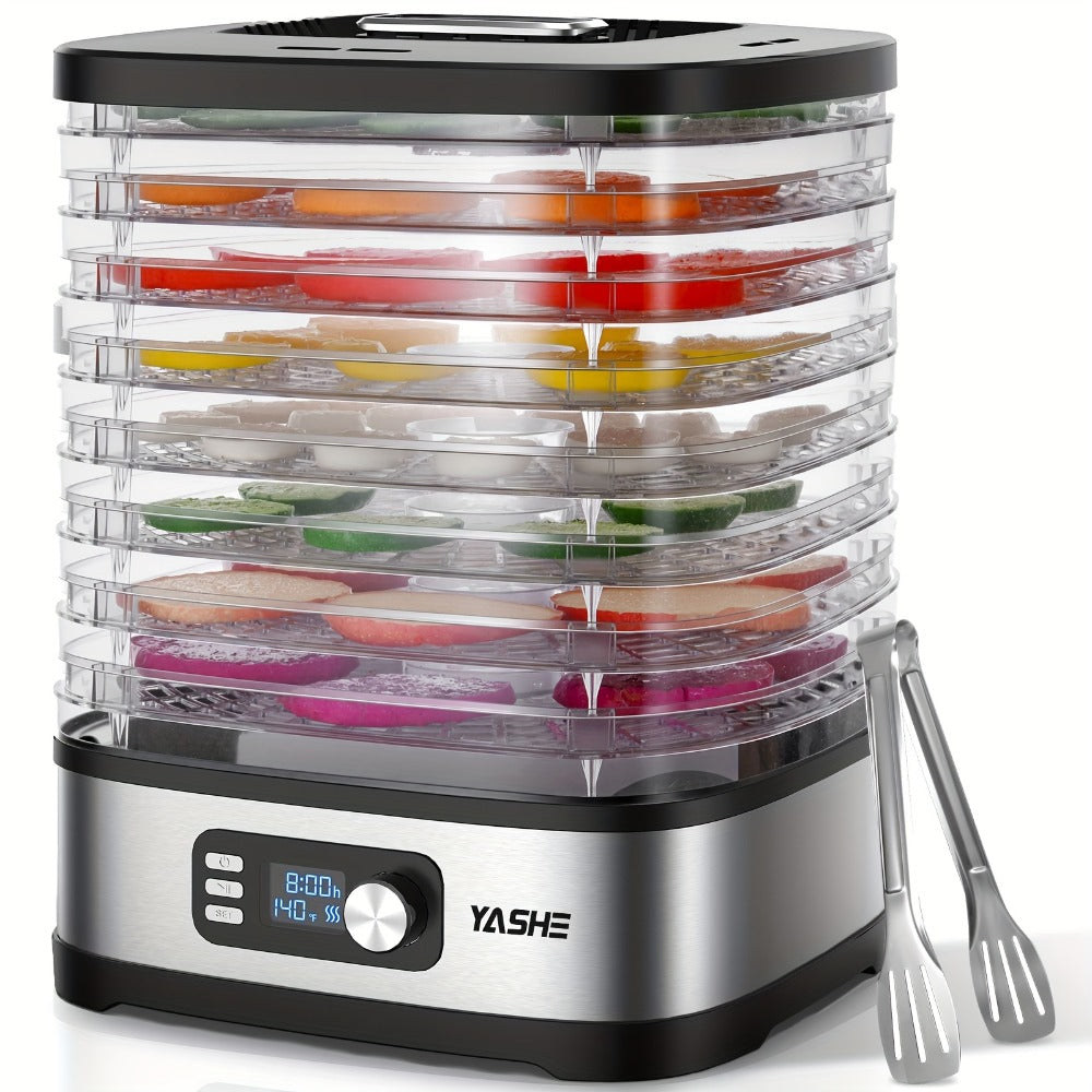 Food Dehydrator 240W with Temperature Control | BPA-Free Dishwasher-Safe Trays, Electric Food Dryer for Jerky, Fruits, Herbs & Vegetables, Recipe Book Included ¨C 5-Tray & 8-Tray Options