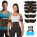 EMS Muscle Stimulator Abdominal Training Belt, Electronic Ab Toner for Whole Body Fitness & Strength Training, Exercise Equipment for Men & Women ¨C 3 Machines + 3 Patches Included