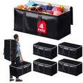 Moving Bags Extra Large Heavy Duty Storage Totes with Backpack Straps & Double Zipper ¨C 4pcs Stackable Packing Bags for Moving, Storage & Travel