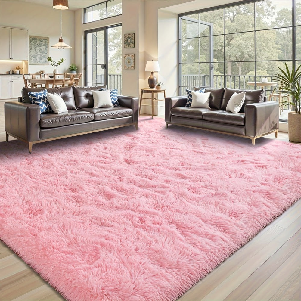 Shaggy Area Rug Soft Plush Fuzzy Carpet Non-Slip Tie-Dye Design for Bedroom Living Room Nursery Dorm ¡ª Pet Friendly Machine Washable Multiple Sizes & Colors