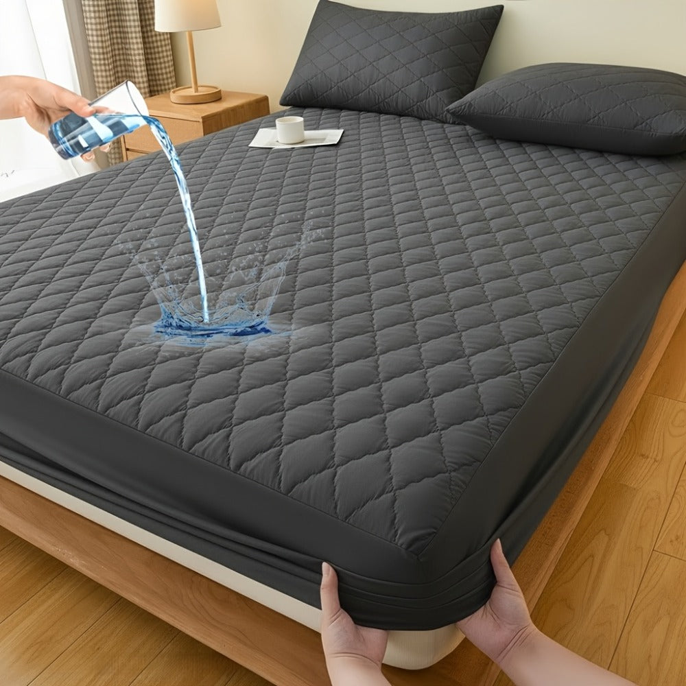 Mattress Protector Cover Soft Breathable Cooling Fitted Sheet Twin Full Queen King Deep Pocket Machine Washable Bed Cover for Home Hotel Minimalist Bedding Multiple Colors
