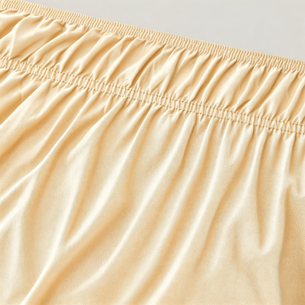 Bed Skirt with Adjustable Elastic Belt - Ruffle Microfiber Dust Ruffle 15 Inch Drop, Hotel Quality, Fade Resistant, Machine Washable, Easy Wrap Fit
