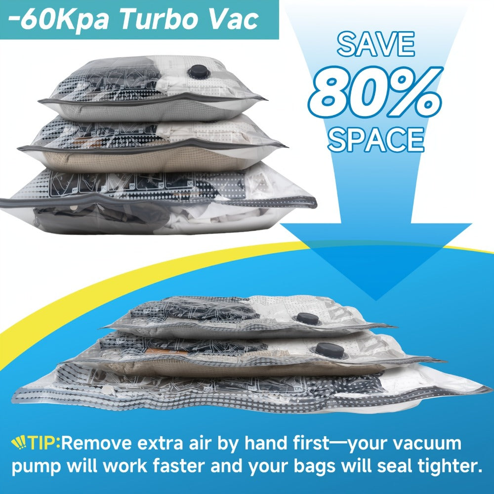 Vacuum Storage Bags with Electric Pump ¨C 16 Pack Space Saver Bags for Clothes, Bedding & Travel, 4 Sizes Large Capacity Compression Bags for Moving & Home Storage