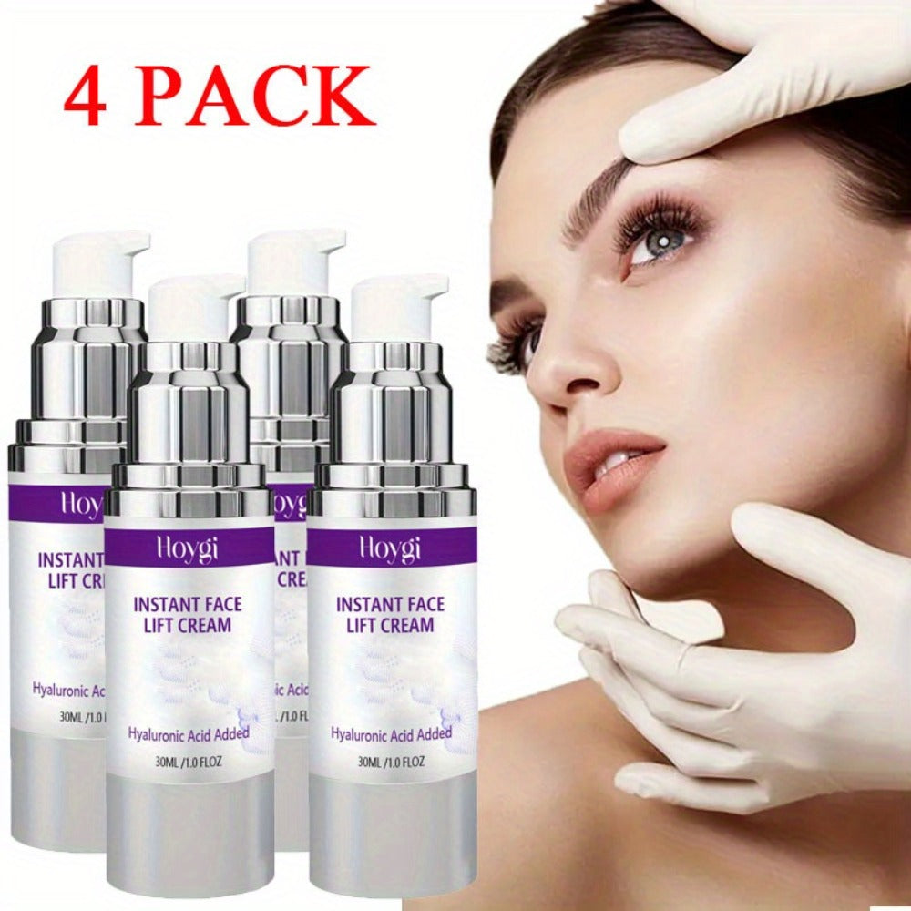 Instant Face Lift Cream 4 Pack 30ml Alcohol Free 24-Hour Hydration Moisturizing Skin Tightening Anti-Aging Face Cream Lasting Hydration for All Skin Types Daily Skincare