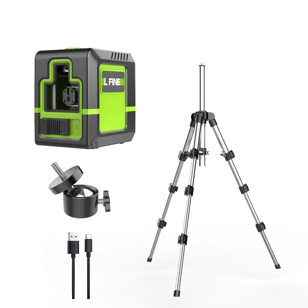 4D Laser Level 16 Line Self Leveling High Precision Cross Line Laser for Construction Renovation Tiling Flooring Alignment Fast Charging with Tripod Options