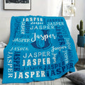 Personalized Flannel Blanket 280GSM Custom Name - Soft All-Season Throw Blanket for Home Picnic Travel, Cozy Polyester Gift Blanket Multi-Color Options