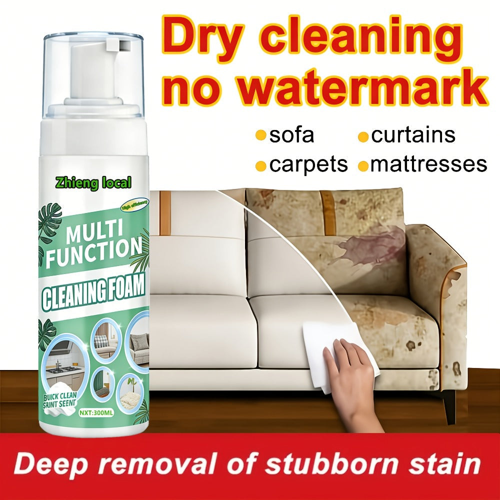 Dry Cleaning Spray Stain Remover 10.14oz ¨C No Water Needed, Multi-Surface Formula for Sofas, Mattresses, Clothes, Carpets & Curtains, Strong Penetration, Decomposes Stains, Safe & Easy to Use