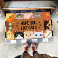 Cat Paw Print Non-Slip Doormat Indoor Outdoor Entrance Bedroom Living Room Floor Mat Flannel Washable Carpet Home Decor Gift