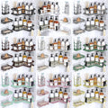 Corner Shower Caddy 5 Pack with Soap Holder & 4 Removable Hooks ¨C Rustproof No Drill Shower Shelf Organizer for Inside Shower