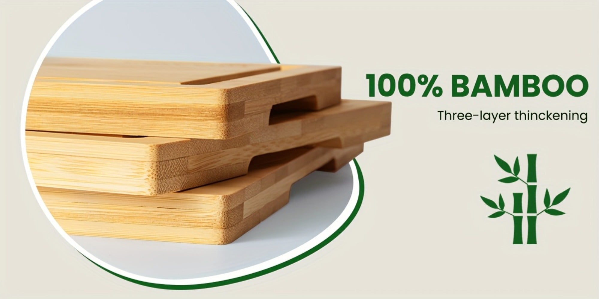 Bamboo Cutting Board Set 4pcs with Rack Juice Groove Knife Friendly Oversized Kitchen Chopping Boards for Meat Vegetables Fruit Multifunctional Gift for Family