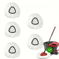 Microfiber Rotary Mop Replacement Heads 360 Degree Triangular Spin Mop Pads Refill Compatible with Rotary Mop Systems Deep Floor Cleaning 2 5 10 20 Pack