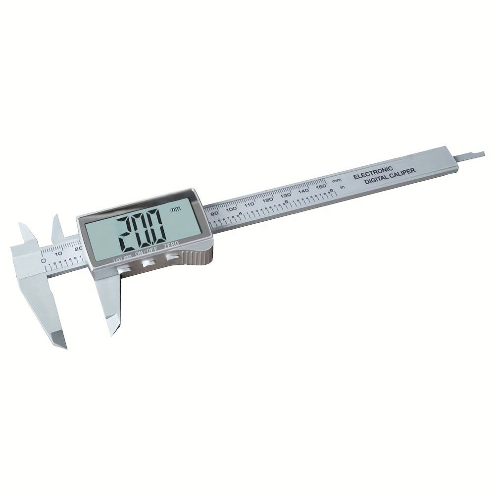 Digital Caliper 0-6 Inch 150mm, Stainless Steel Vernier Caliper with LCD Display, Inch/Metric Conversion, Precision Measuring Tool for Woodworking Jewelry Machinist
