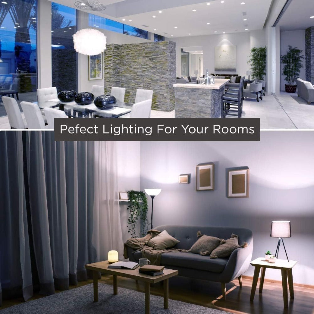 A19 LED Light Bulbs 100W Equivalent, 5000K Daylight White, E26 Base, Non-Dimmable, No Flicker, 1500LM Super Bright ¨C 4/12/24 Pack Bulk LED Bulbs for Home Office Bedroom Living Room