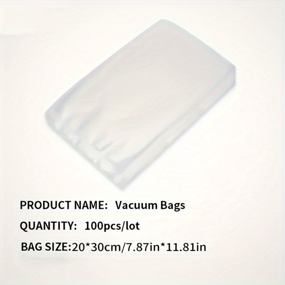 Micro Perforated Food Storage Bags 100 Pack - Breathable Ventilated Produce Bags for Fruits Vegetables Meat and Seafood, Refrigerator Fresh Keeping Bags for Longer Freshness, Available in 7 Sizes